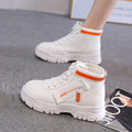 High-Top White Sneakers for Women 2026 Autumn Trendy Shoes Student Korean Style Versatile New Sneakers Sports Shoes Women's Shoes Qr522